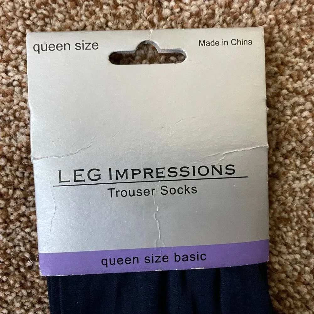 Leg Impressions black Trouser Socks